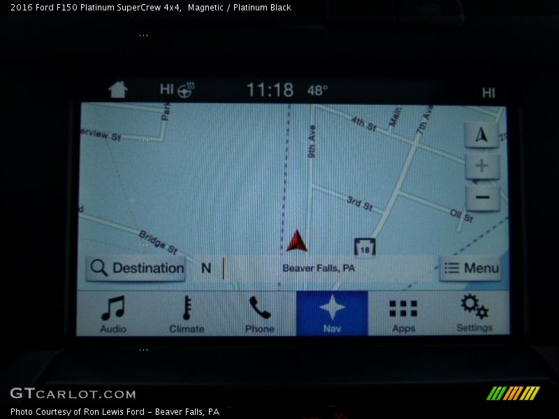 Navigation of 2016 F150 Platinum SuperCrew 4x4