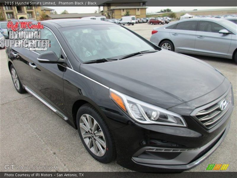 Phantom Black / Black 2016 Hyundai Sonata Limited