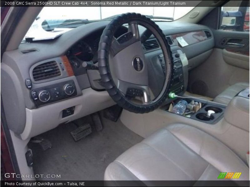 Sonoma Red Metallic / Dark Titanium/Light Titanium 2008 GMC Sierra 2500HD SLT Crew Cab 4x4