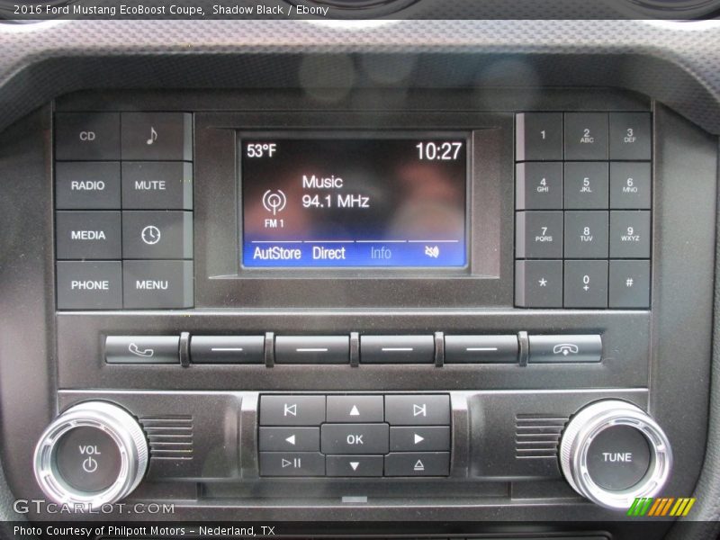 Controls of 2016 Mustang EcoBoost Coupe