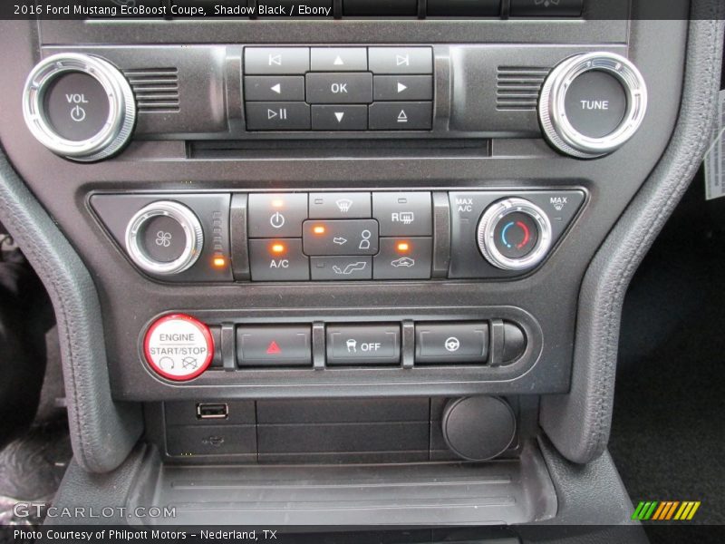 Controls of 2016 Mustang EcoBoost Coupe