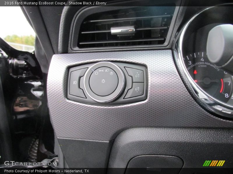 Controls of 2016 Mustang EcoBoost Coupe