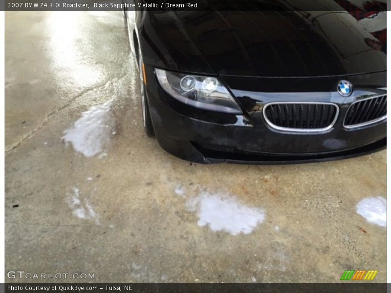 Black Sapphire Metallic / Dream Red 2007 BMW Z4 3.0i Roadster