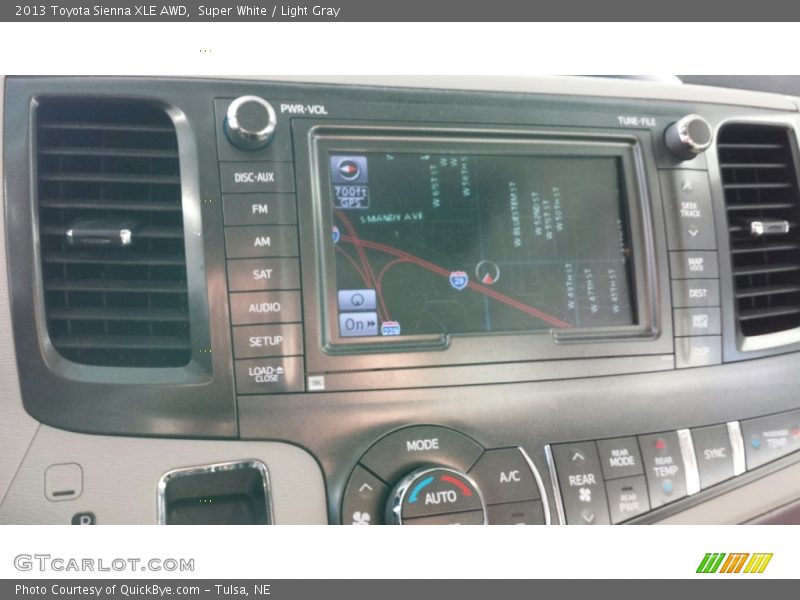 Super White / Light Gray 2013 Toyota Sienna XLE AWD
