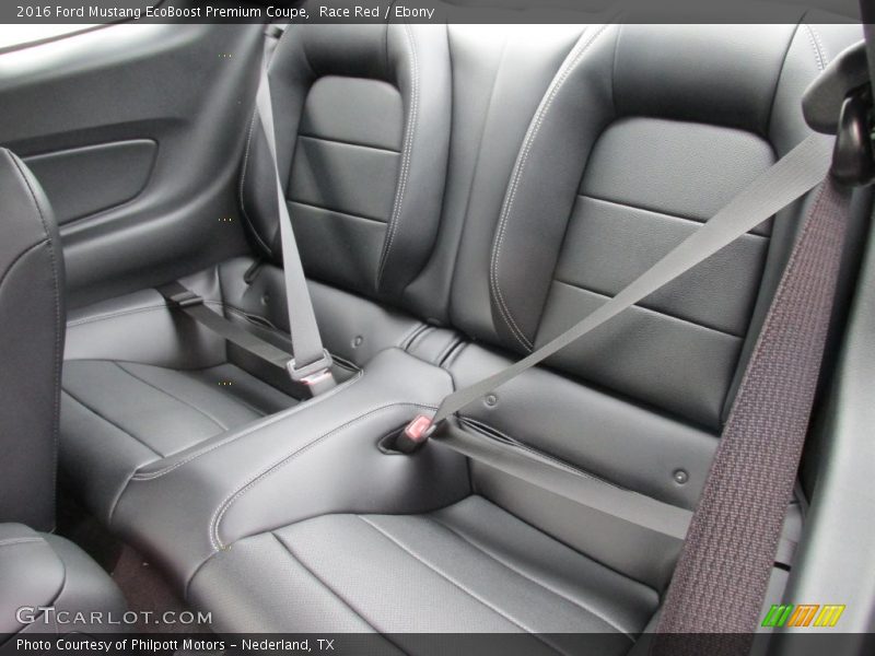 Rear Seat of 2016 Mustang EcoBoost Premium Coupe