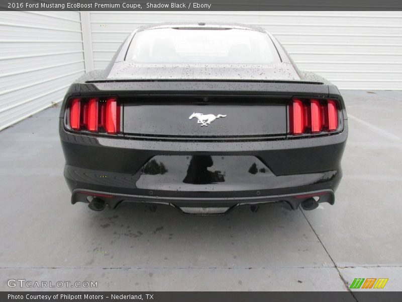 Shadow Black / Ebony 2016 Ford Mustang EcoBoost Premium Coupe