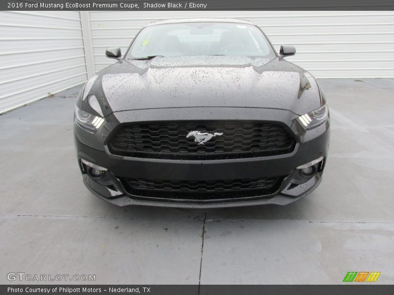 Shadow Black / Ebony 2016 Ford Mustang EcoBoost Premium Coupe
