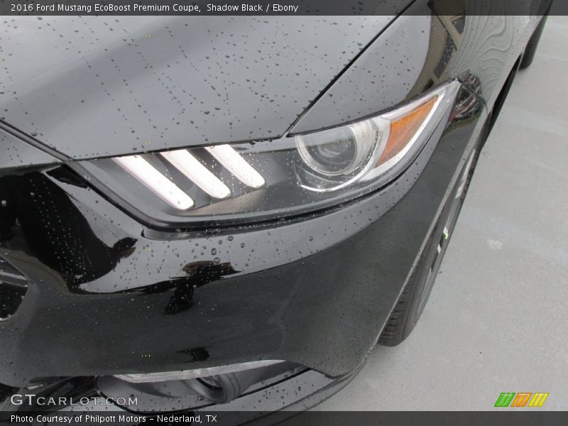 Shadow Black / Ebony 2016 Ford Mustang EcoBoost Premium Coupe