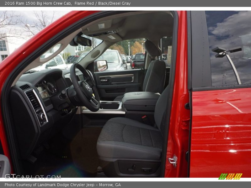 Flame Red / Black/Diesel Gray 2016 Ram 1500 Big Horn Crew Cab