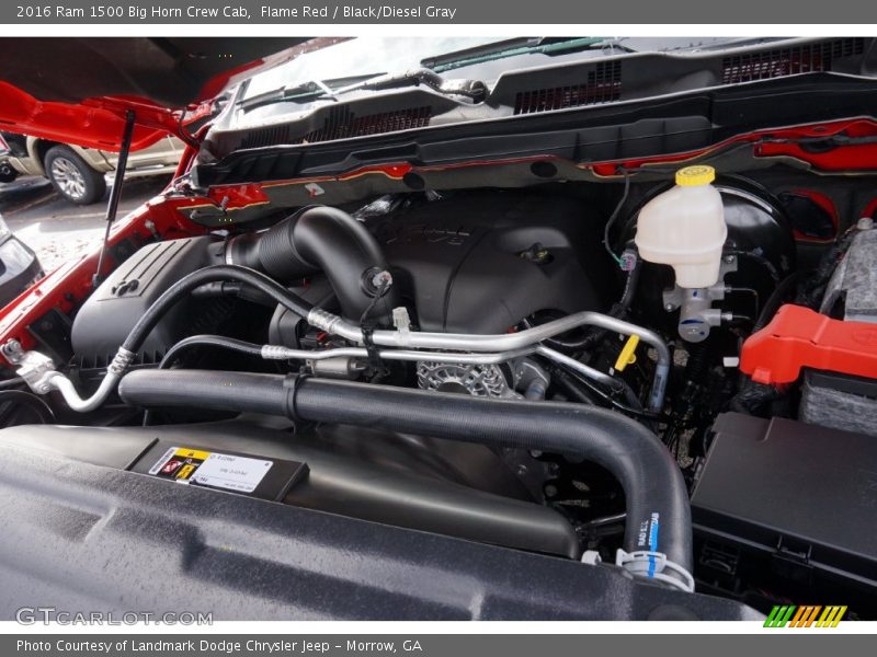 Flame Red / Black/Diesel Gray 2016 Ram 1500 Big Horn Crew Cab