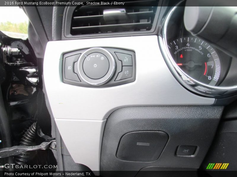 Controls of 2016 Mustang EcoBoost Premium Coupe