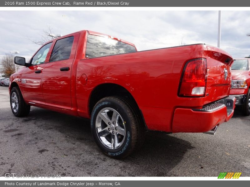 Flame Red / Black/Diesel Gray 2016 Ram 1500 Express Crew Cab