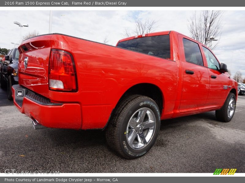 Flame Red / Black/Diesel Gray 2016 Ram 1500 Express Crew Cab