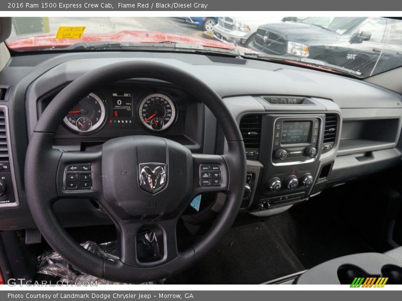 Flame Red / Black/Diesel Gray 2016 Ram 1500 Express Crew Cab
