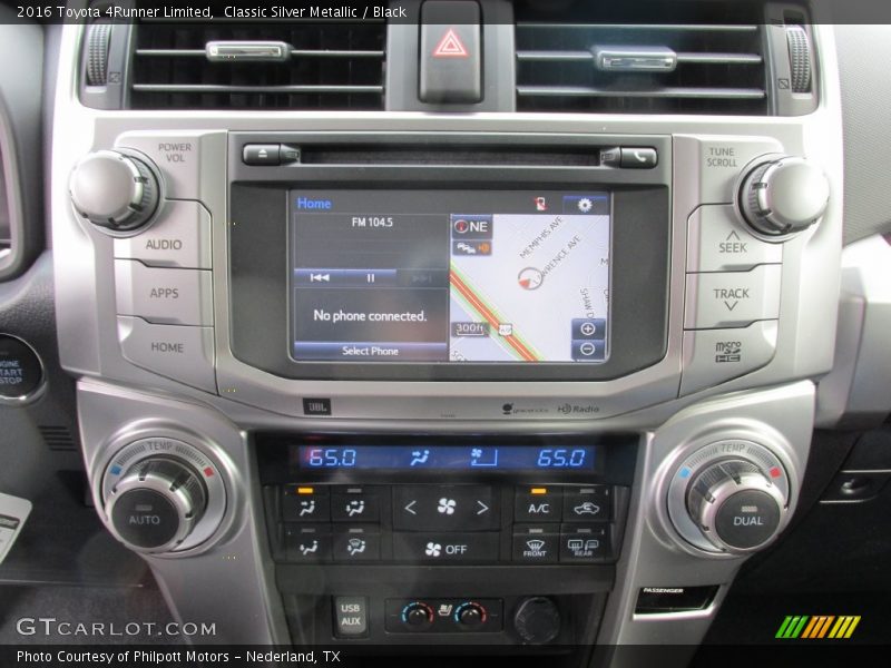 Controls of 2016 4Runner Limited