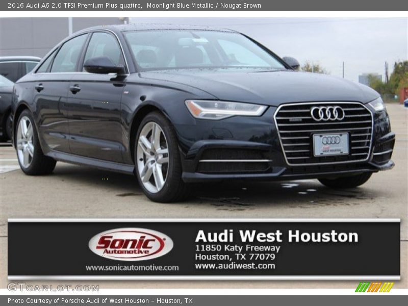 Moonlight Blue Metallic / Nougat Brown 2016 Audi A6 2.0 TFSI Premium Plus quattro