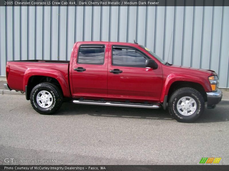 Dark Cherry Red Metallic / Medium Dark Pewter 2005 Chevrolet Colorado LS Crew Cab 4x4