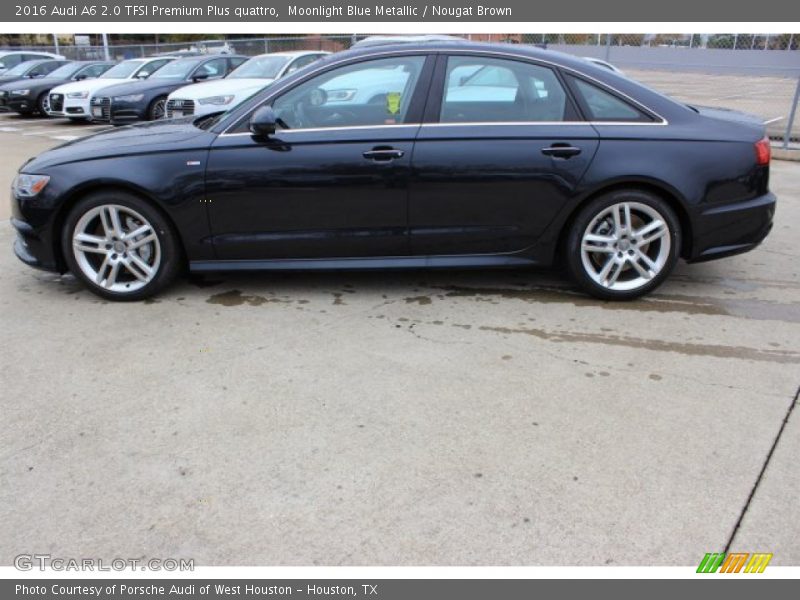 Moonlight Blue Metallic / Nougat Brown 2016 Audi A6 2.0 TFSI Premium Plus quattro