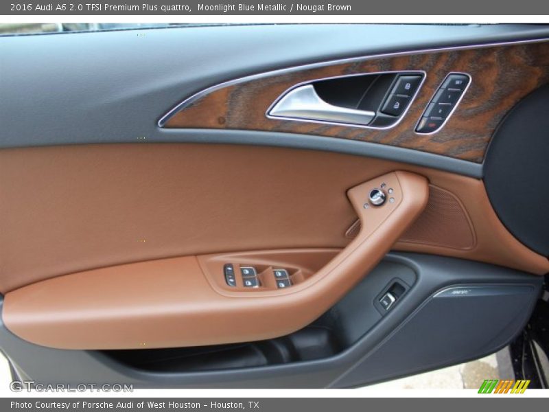 Moonlight Blue Metallic / Nougat Brown 2016 Audi A6 2.0 TFSI Premium Plus quattro