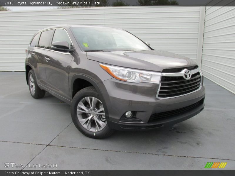 Predawn Gray Mica / Black 2015 Toyota Highlander LE