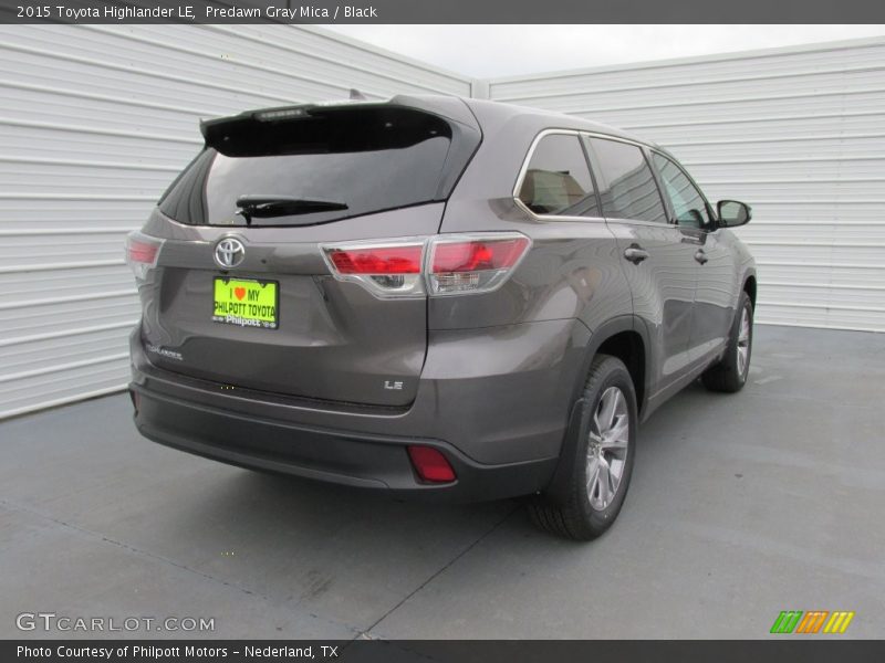 Predawn Gray Mica / Black 2015 Toyota Highlander LE