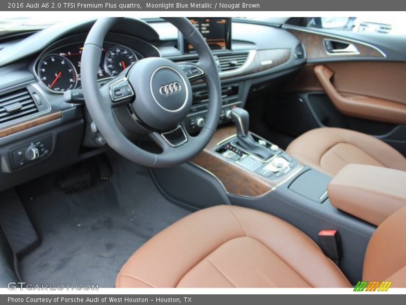 Moonlight Blue Metallic / Nougat Brown 2016 Audi A6 2.0 TFSI Premium Plus quattro