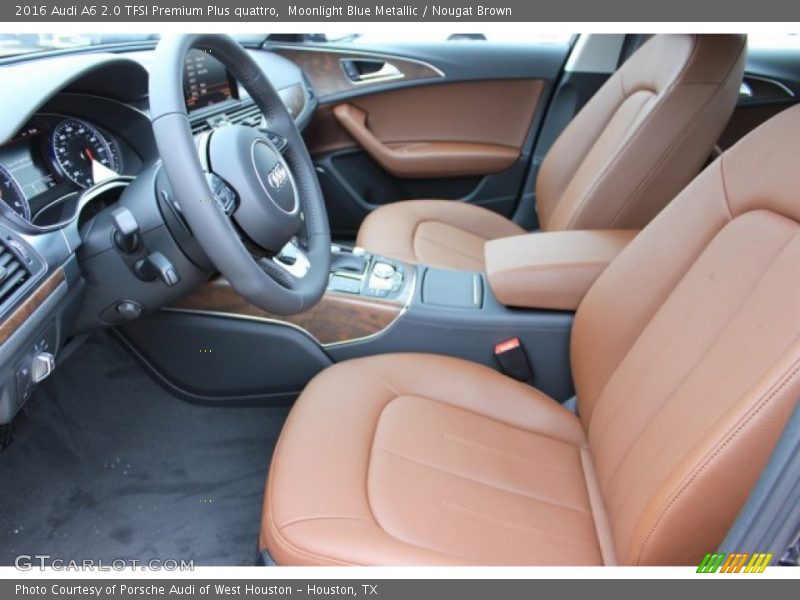 Moonlight Blue Metallic / Nougat Brown 2016 Audi A6 2.0 TFSI Premium Plus quattro