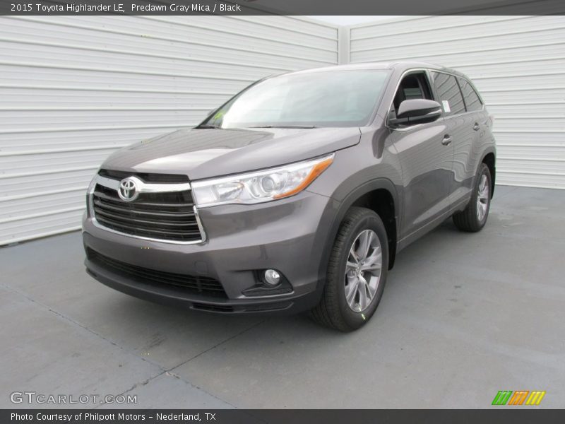 Predawn Gray Mica / Black 2015 Toyota Highlander LE