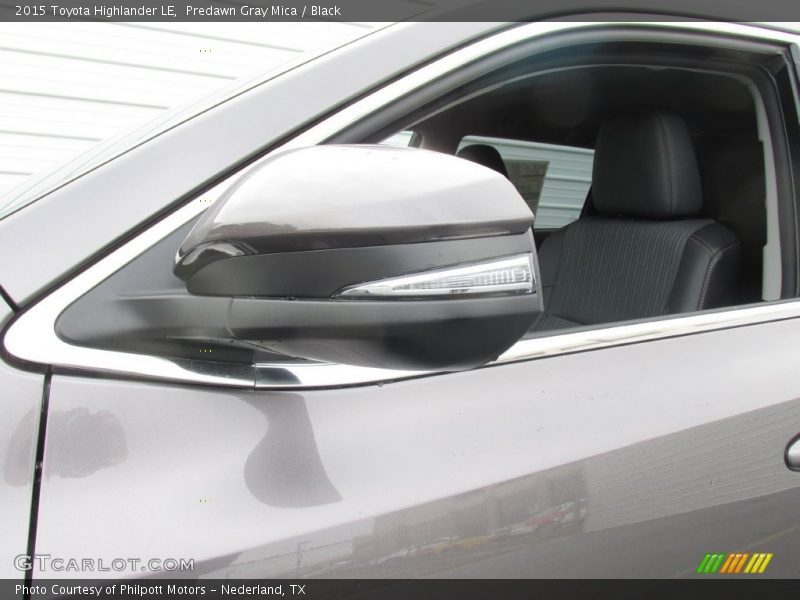 Predawn Gray Mica / Black 2015 Toyota Highlander LE