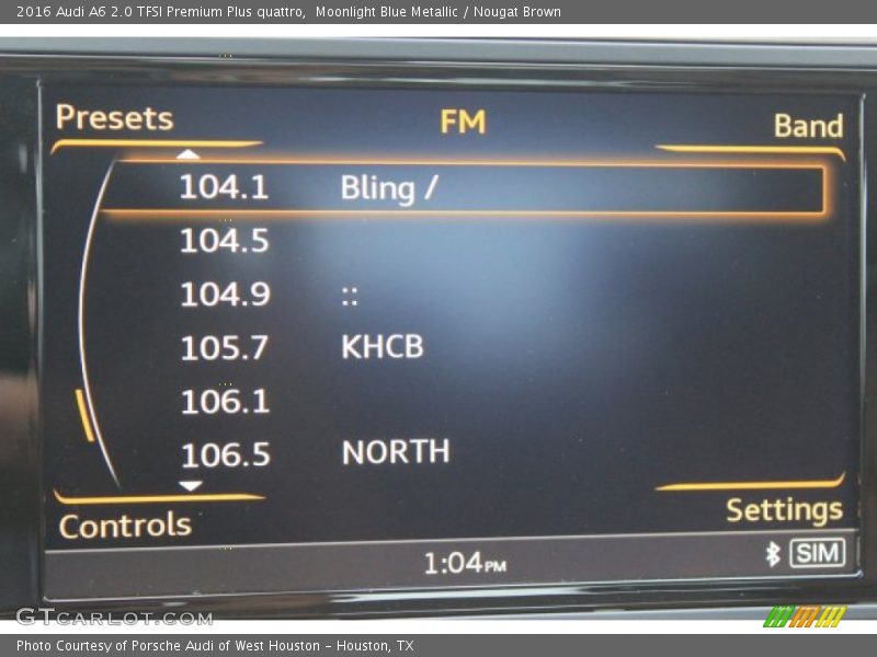 Moonlight Blue Metallic / Nougat Brown 2016 Audi A6 2.0 TFSI Premium Plus quattro