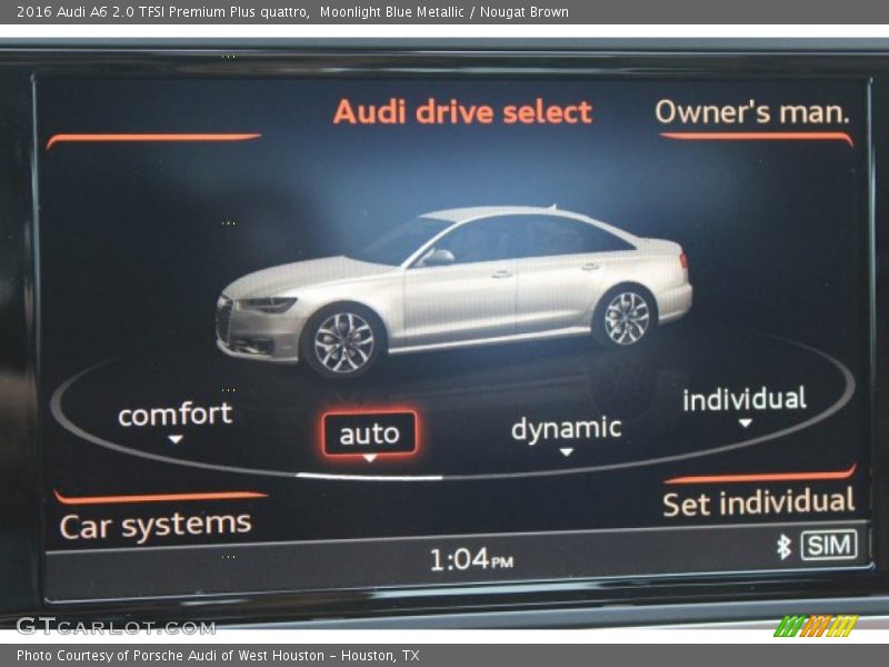 Moonlight Blue Metallic / Nougat Brown 2016 Audi A6 2.0 TFSI Premium Plus quattro