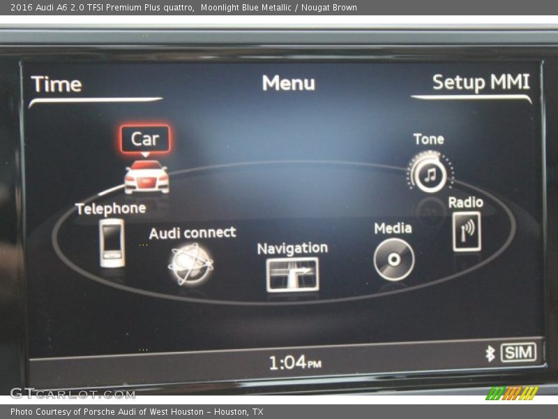 Moonlight Blue Metallic / Nougat Brown 2016 Audi A6 2.0 TFSI Premium Plus quattro