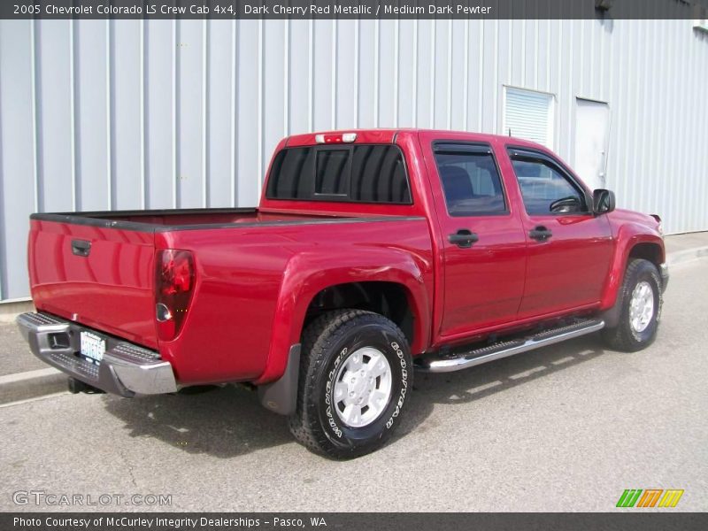 Dark Cherry Red Metallic / Medium Dark Pewter 2005 Chevrolet Colorado LS Crew Cab 4x4