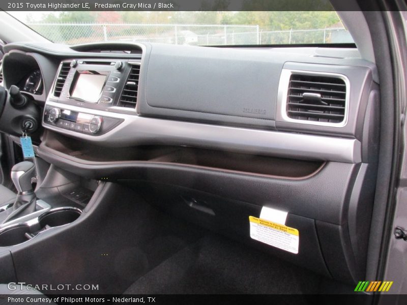 Predawn Gray Mica / Black 2015 Toyota Highlander LE