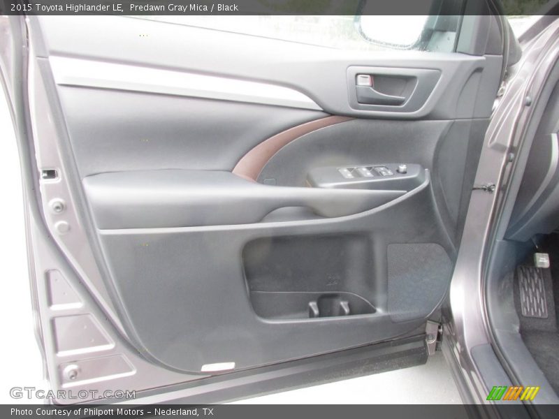 Predawn Gray Mica / Black 2015 Toyota Highlander LE