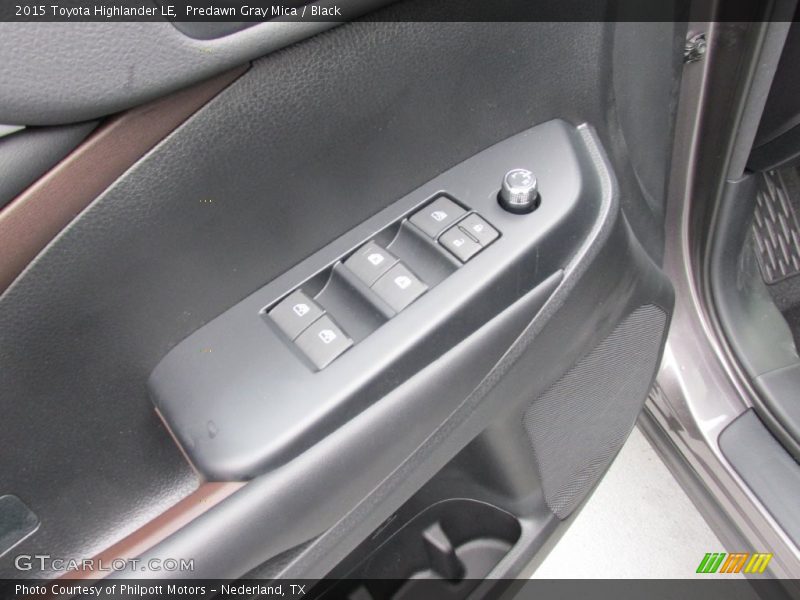 Predawn Gray Mica / Black 2015 Toyota Highlander LE