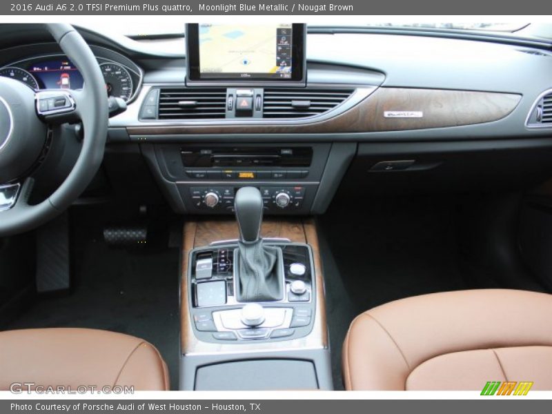 Moonlight Blue Metallic / Nougat Brown 2016 Audi A6 2.0 TFSI Premium Plus quattro