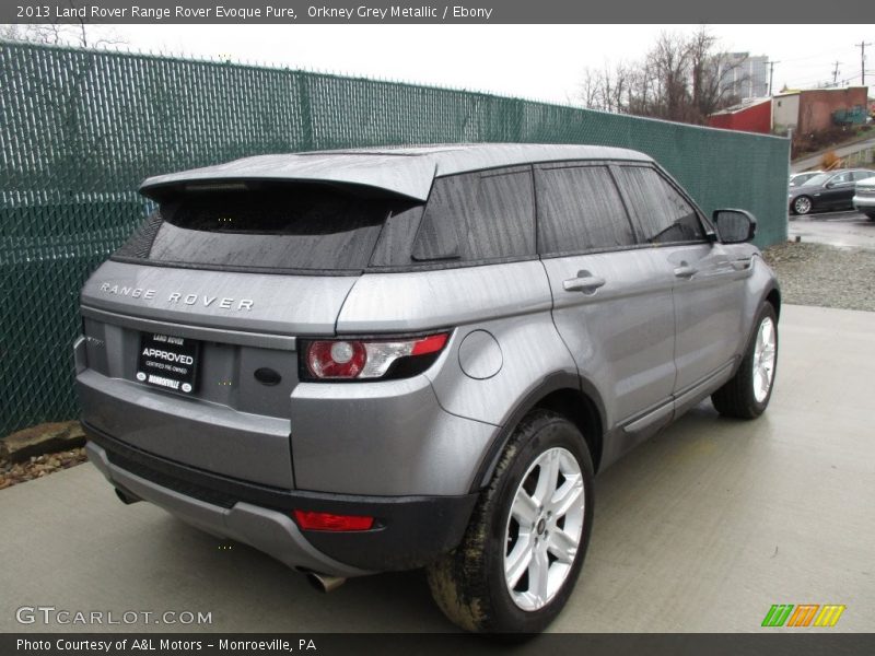 Orkney Grey Metallic / Ebony 2013 Land Rover Range Rover Evoque Pure