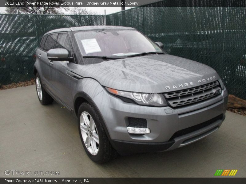 Orkney Grey Metallic / Ebony 2013 Land Rover Range Rover Evoque Pure