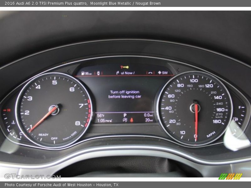 Moonlight Blue Metallic / Nougat Brown 2016 Audi A6 2.0 TFSI Premium Plus quattro