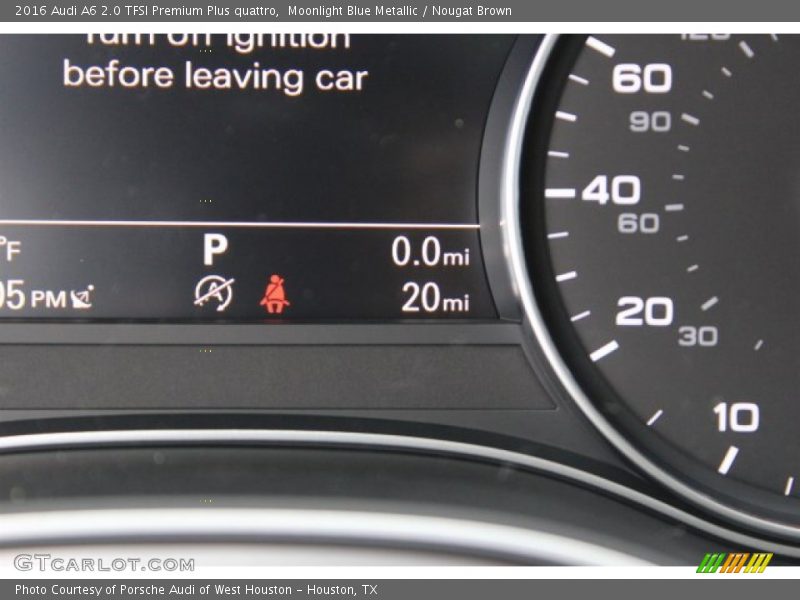 Moonlight Blue Metallic / Nougat Brown 2016 Audi A6 2.0 TFSI Premium Plus quattro
