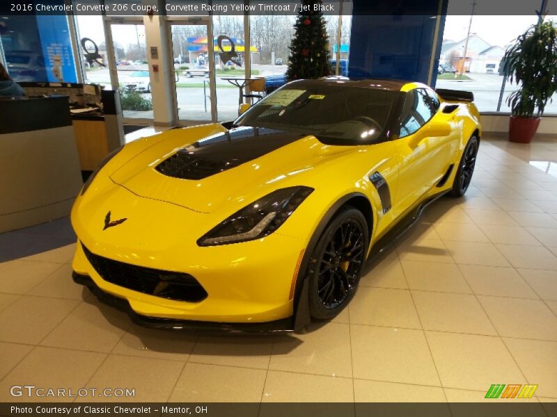 Corvette Racing Yellow Tintcoat / Jet Black 2016 Chevrolet Corvette Z06 Coupe