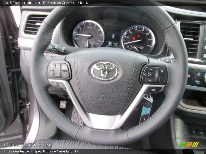 Predawn Gray Mica / Black 2015 Toyota Highlander LE