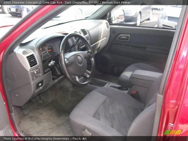 Dark Cherry Red Metallic / Medium Dark Pewter 2005 Chevrolet Colorado LS Crew Cab 4x4