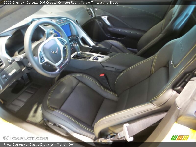 Jet Black Interior - 2016 Corvette Z06 Coupe 