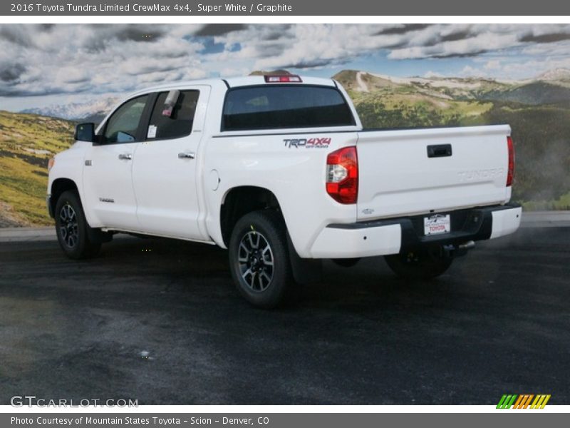 Super White / Graphite 2016 Toyota Tundra Limited CrewMax 4x4