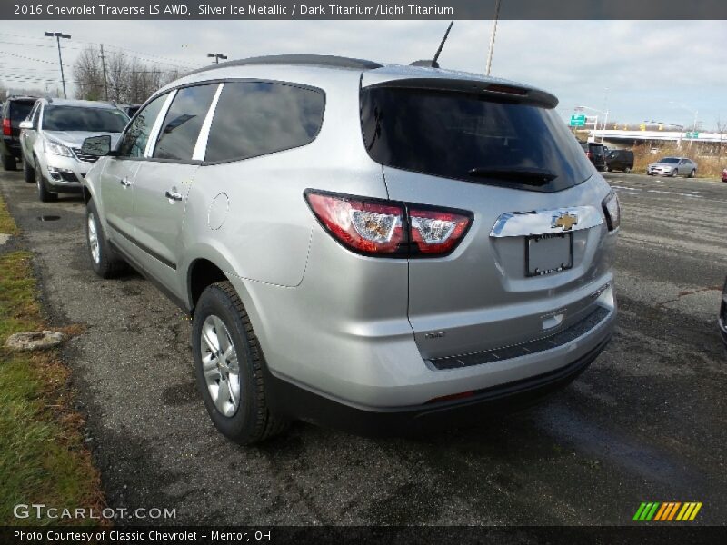 Silver Ice Metallic / Dark Titanium/Light Titanium 2016 Chevrolet Traverse LS AWD