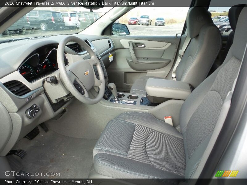 Silver Ice Metallic / Dark Titanium/Light Titanium 2016 Chevrolet Traverse LS AWD