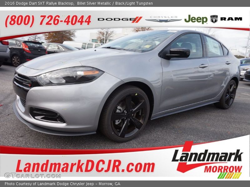 Billet Silver Metallic / Black/Light Tungsten 2016 Dodge Dart SXT Rallye Blacktop