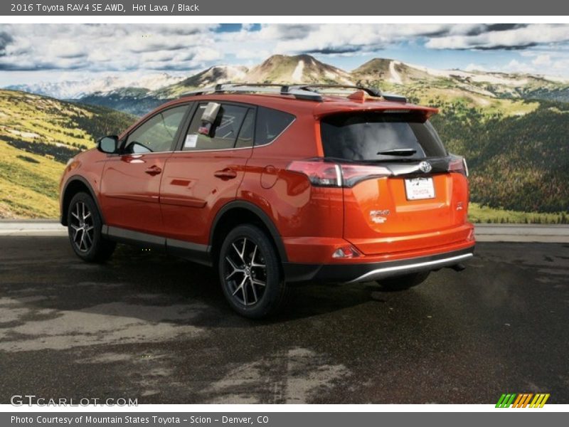 Hot Lava / Black 2016 Toyota RAV4 SE AWD